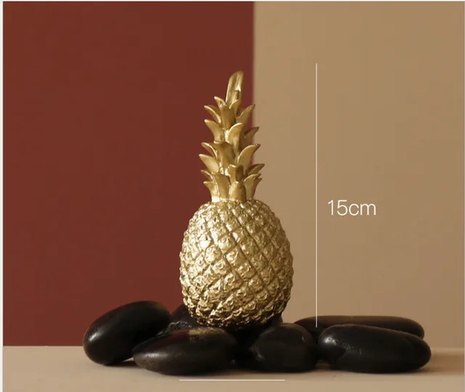 Golden Pineapple Decor: Stylish Nordic Fruit Home Decoration