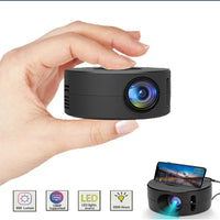 Mini Home Cinema Projector: HD Laser Beamer for 4K 1080P Smart TV BOX - Portable Theater & Great Gift!
