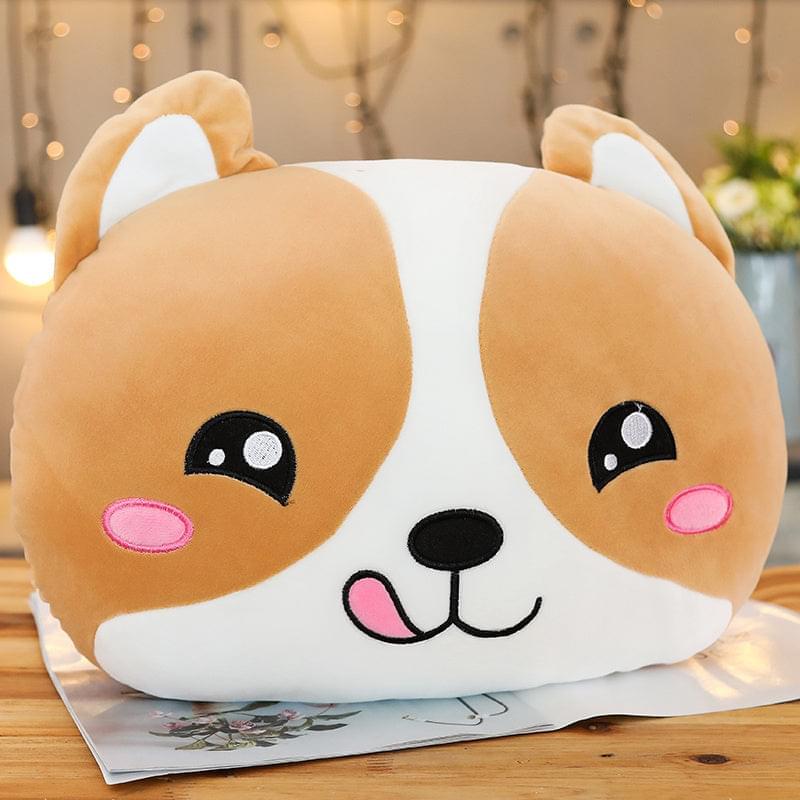 Cute Shiba Inu Pillow Down cotton Electric embroidery expression