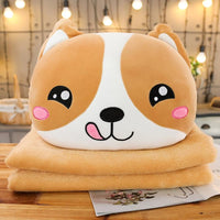 Cute Shiba Inu Pillow Down cotton Electric embroidery expression