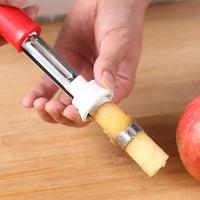 Stainless Steel 2-in-1 Fruit Corer Peeler: Handy Kitchen Gadget for Easy Fruit Prep