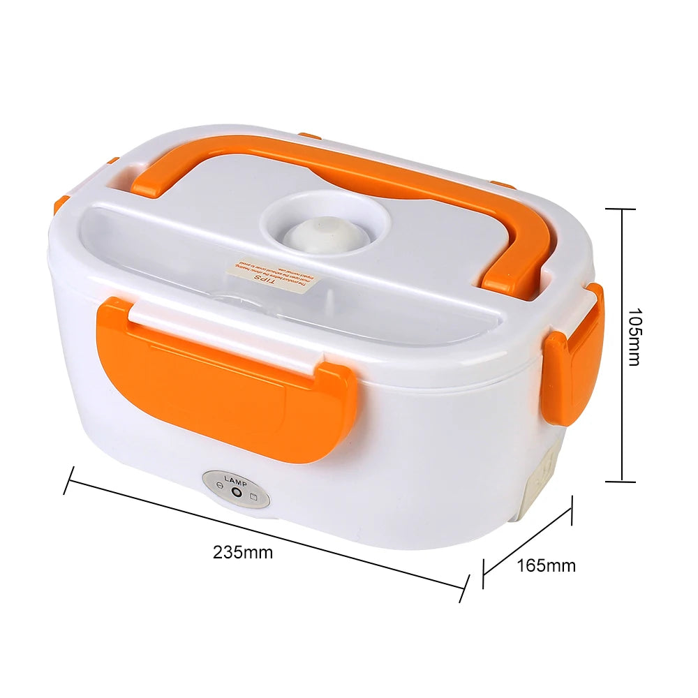 Portable Electric Heated Lunch Box - Fast Heating Food Warmer for Travel and Work