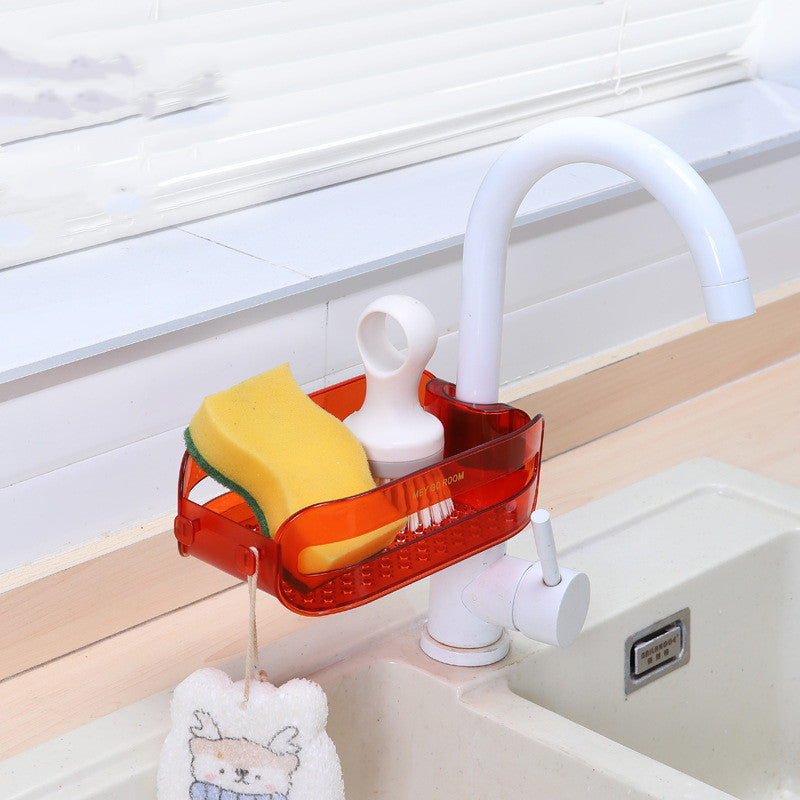 Installation-free Faucet Snap-on Sink Rack Kitchen