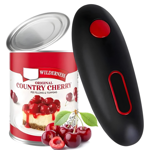 Hands-Free Electric Can Opener: One-Touch Automatic Jar, Bottle, and Can Opener Tool for Easy Kitchen Use