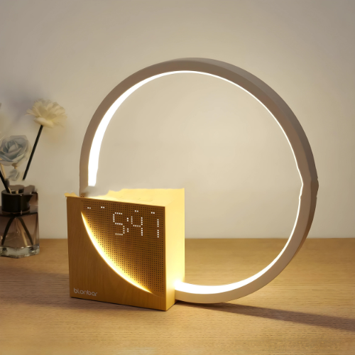 Multifunctional Lamp Alarm Clock with White Noise 