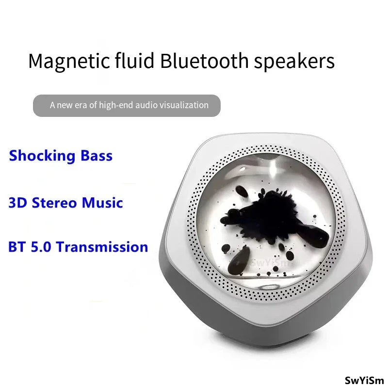 Levitating Bluetooth Speaker with Magnetic Fluid and Venom Pickup Technology