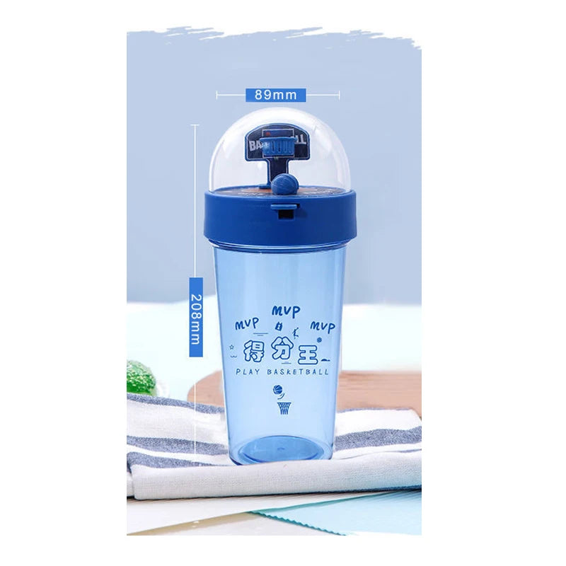Creative Basketball Shooting Water Bottle - Leak Proof Flask for Outdoor Fun!