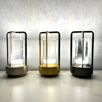 Crystal Touch Lamp: Rechargeable LED Night Light for Bedroom and Restaurant Decor