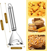 Multi-Functional Stainless Steel Corn Peeler and Fruit Sheller - Essential Kitchen Gadget
