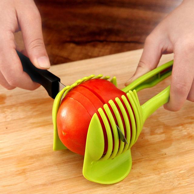 Fruit & Veggie Cutting Holder-slicer simply cut- eco-friendly