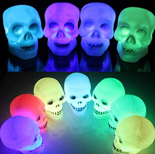 Ghost Head Night Lights Glowing Tweezers Night Lights Halloween Decora