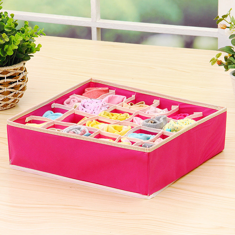 Factory sales rose red underwear storage box, four pieces of socks col