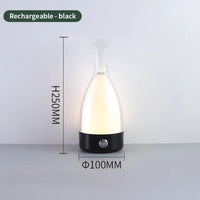 "Vintage Elegance: Illuminated Wine Bottle Table Lamp"