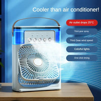 Hydrocooling Portable Air Cooler: Stay Cool and Comfortable Anywhere with 3 Speed Fan and Air Adjustment for Home or Office