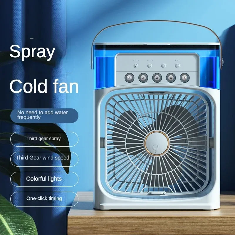 Hydrocooling Portable Air Cooler: Stay Cool and Comfortable Anywhere with 3 Speed Fan and Air Adjustment for Home or Office