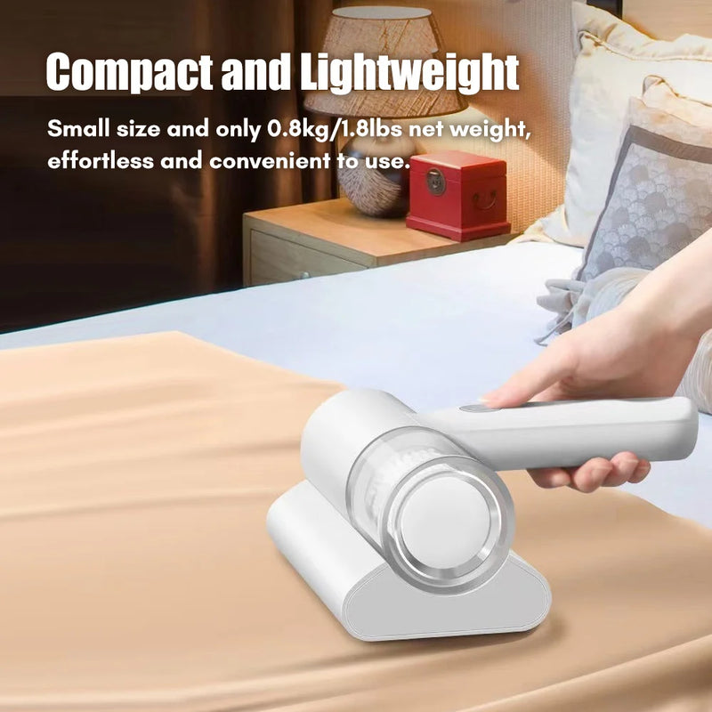 "Ultimate Cordless Handheld UV Vacuum Cleaner - 10Kpa Powerful Suction for Effortless Cleaning of Bed Pillows, Clothes, Sofa, and Carpet!"
